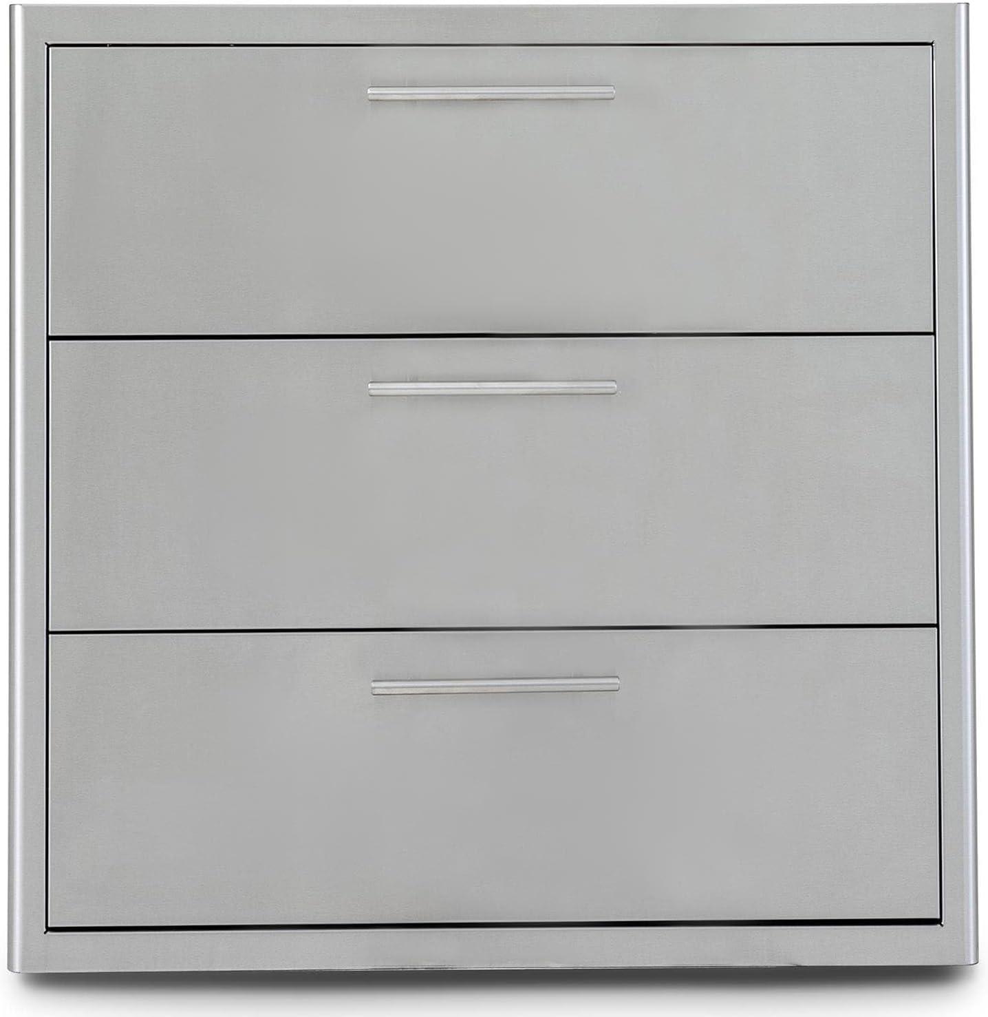 Blaze 30-Inch Stainless Steel Triple Drawer Unit