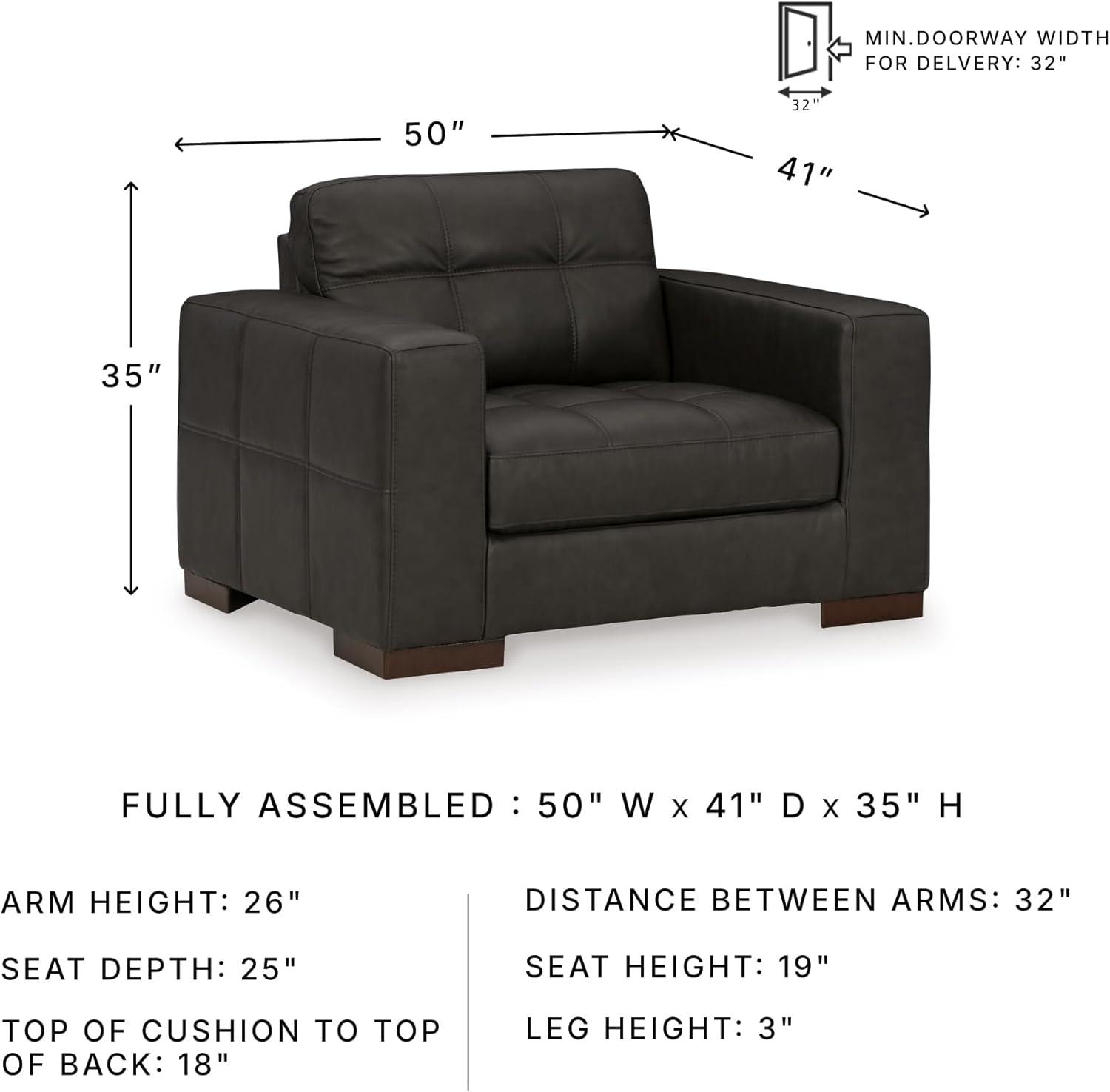Signature Design by Ashley Luigi Thunder Oversized Chair