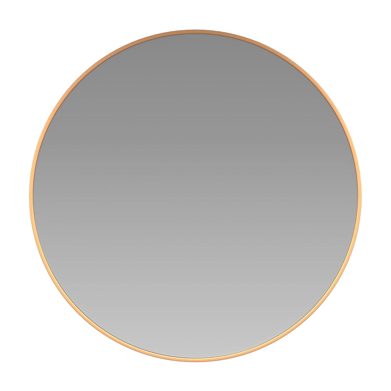 Flash Furniture Modern Round Wall Mounted Mirror, Gold