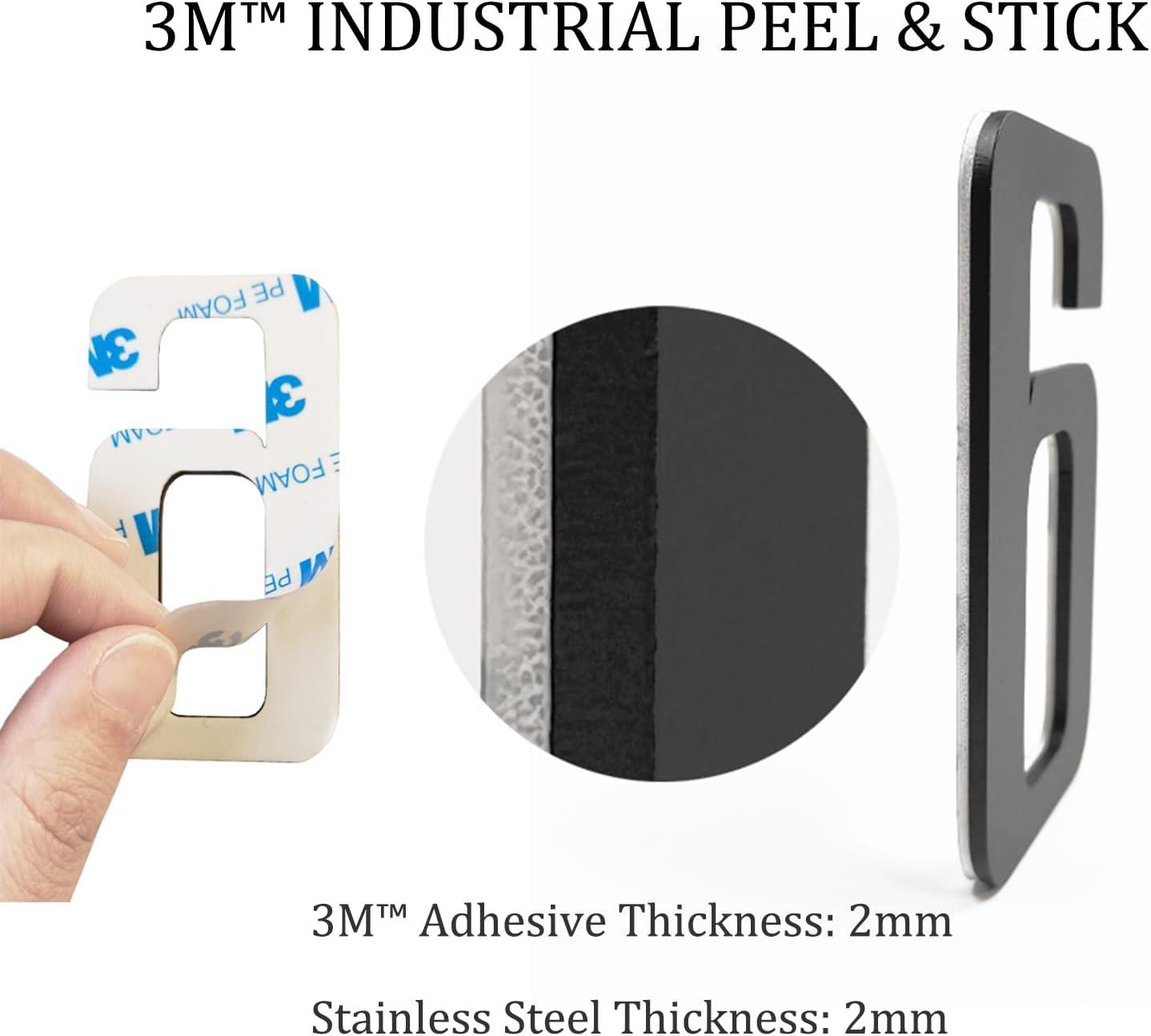 ModernStainlessHardware 6'' H Stainless Steel House Number