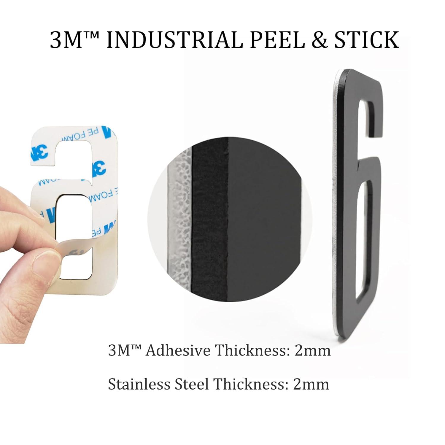 ModernStainlessHardware 6'' H Stainless Steel House Number