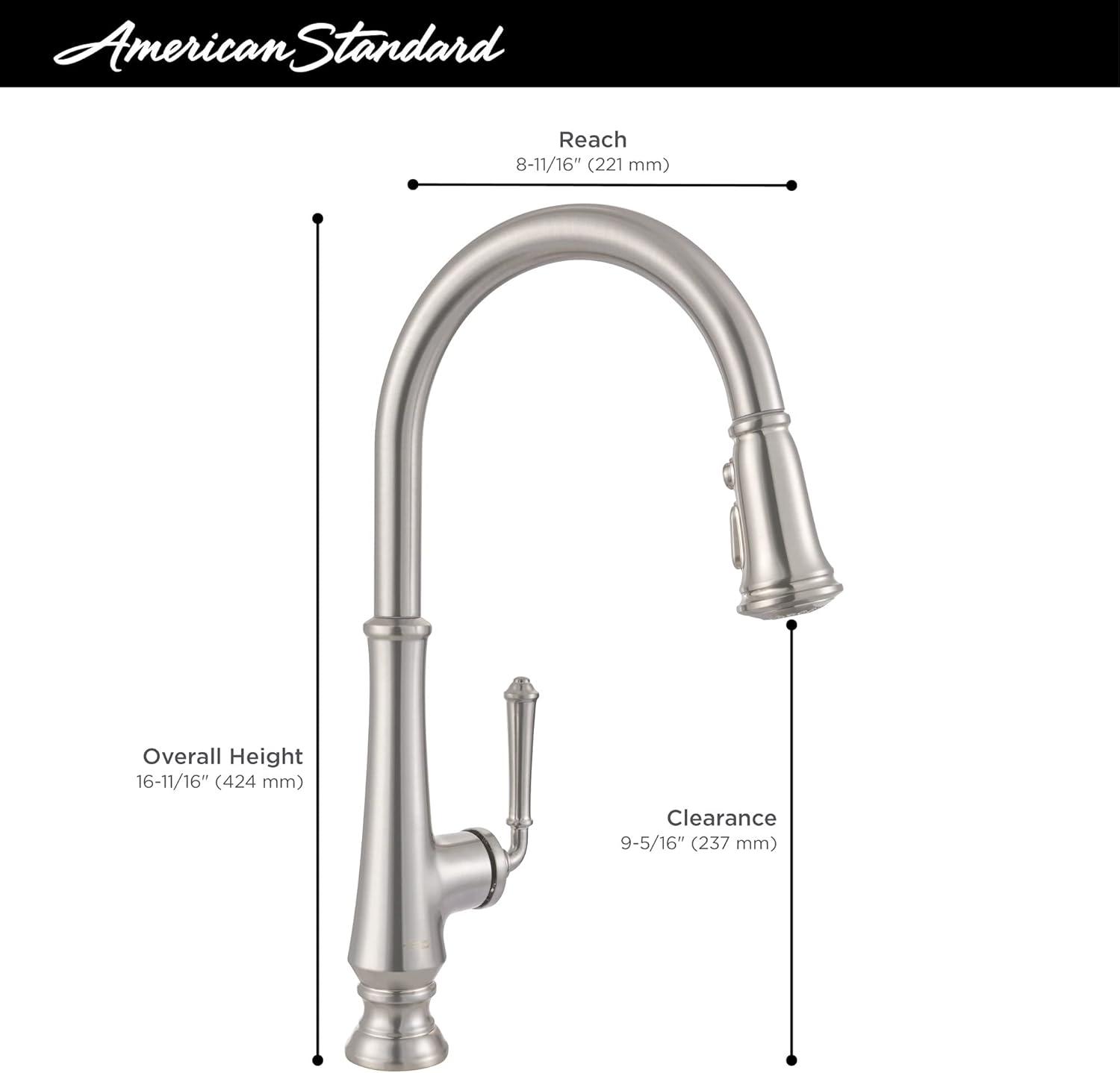 Delancey Pull Down Single Handle Kitchen Faucet With Accessories