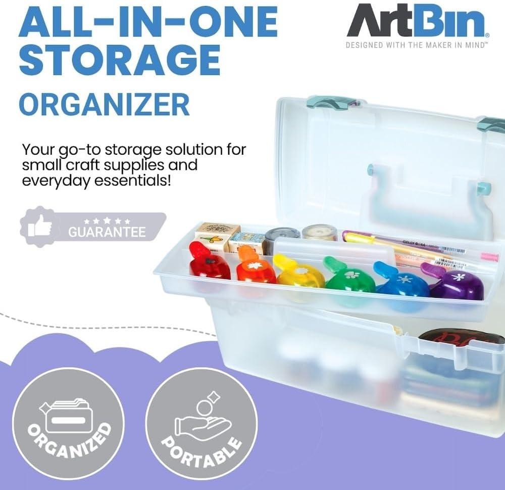 ArtBin Essentials Lift Out Tray Craft Storage Box with Handle, 13 inches, 1 Piece