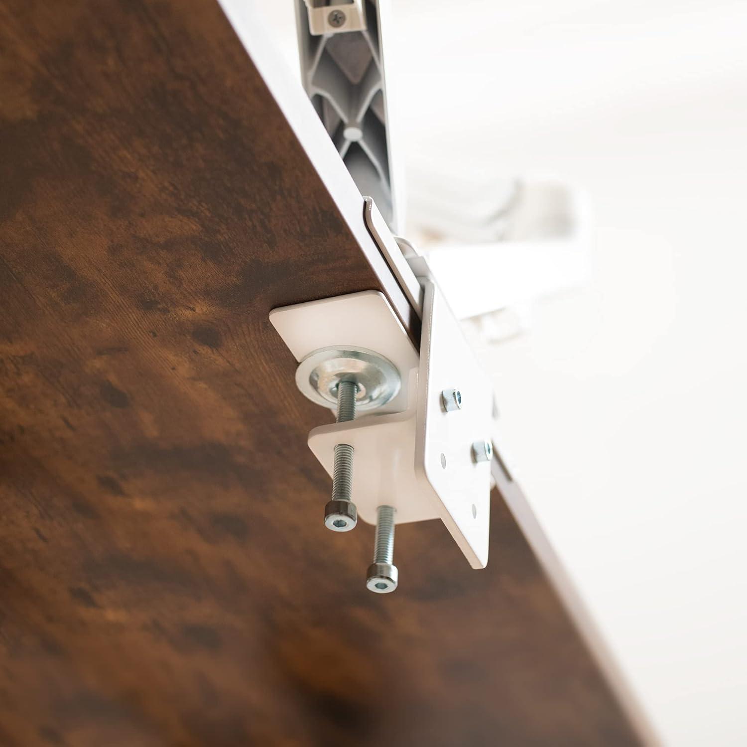 VIVO Placa de Soporte de Refuerzo de Acero Blanco para Instalaciones con Abrazadera C