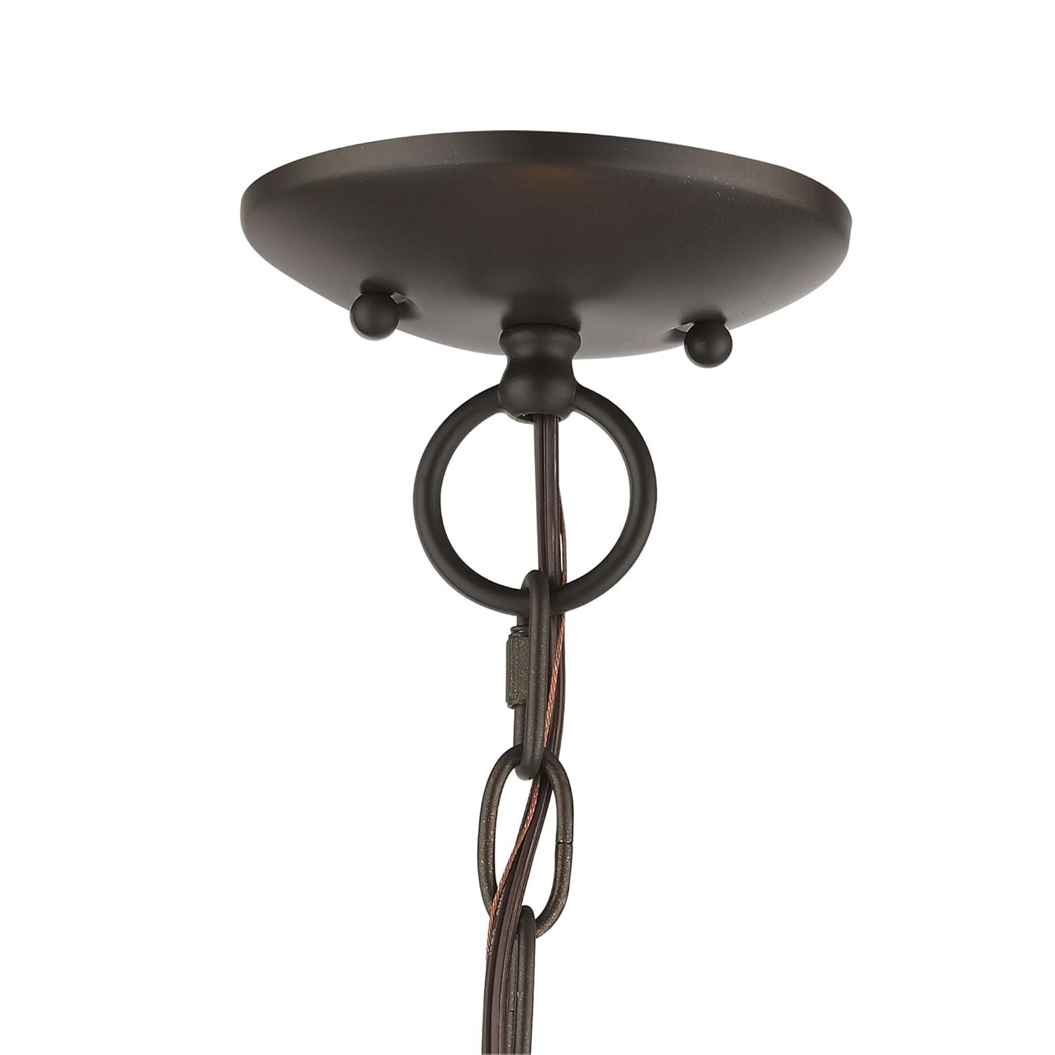 Livex Lighting Prism 3 - Light Chandelier in  Antique Brass