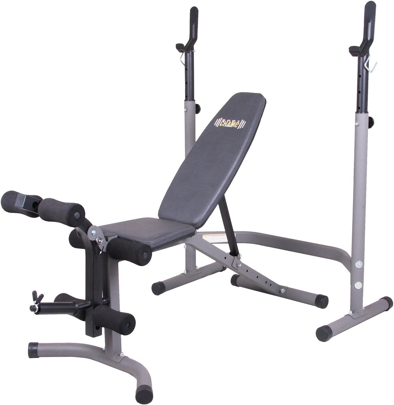 Adjustable Steel and Vinyl Freestanding Olympic Weight Bench