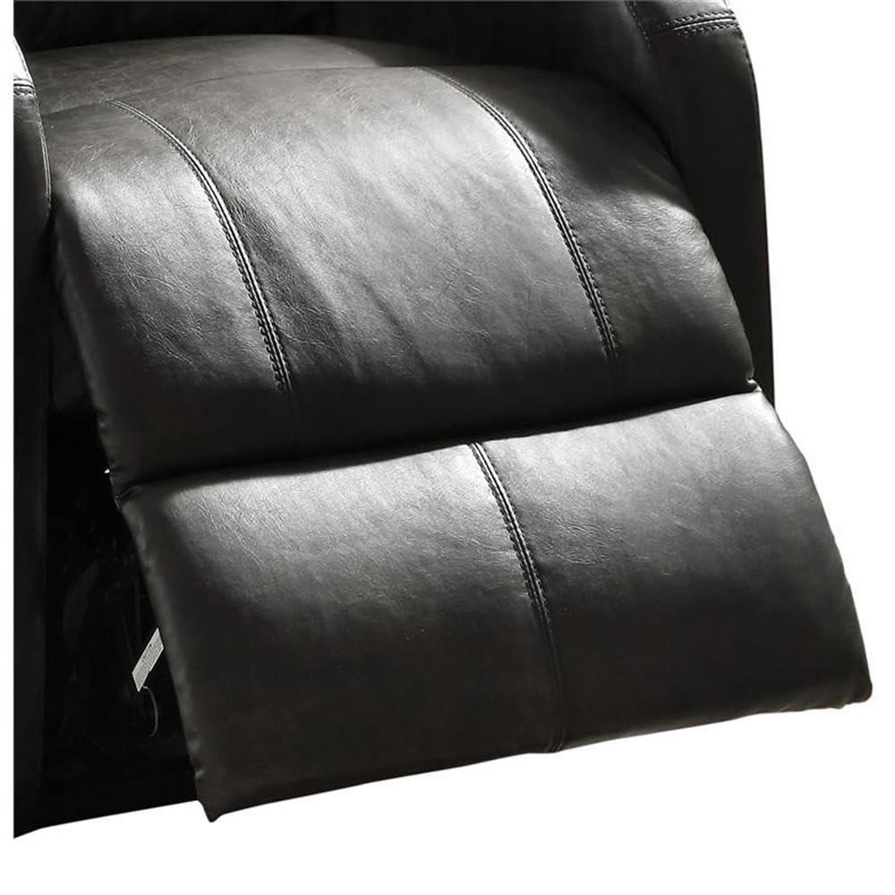 42" Ricardo PU Power Lift Recliner Brown - Acme Furniture: Easy-Operate, Kneading Massage, Comfort Style