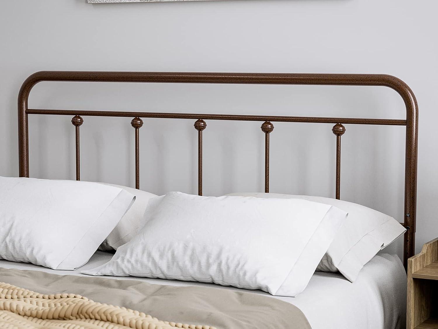 August Grove® August Grove® Metal Headboard - Adjustable Height - Farmhouse Victorian Style
