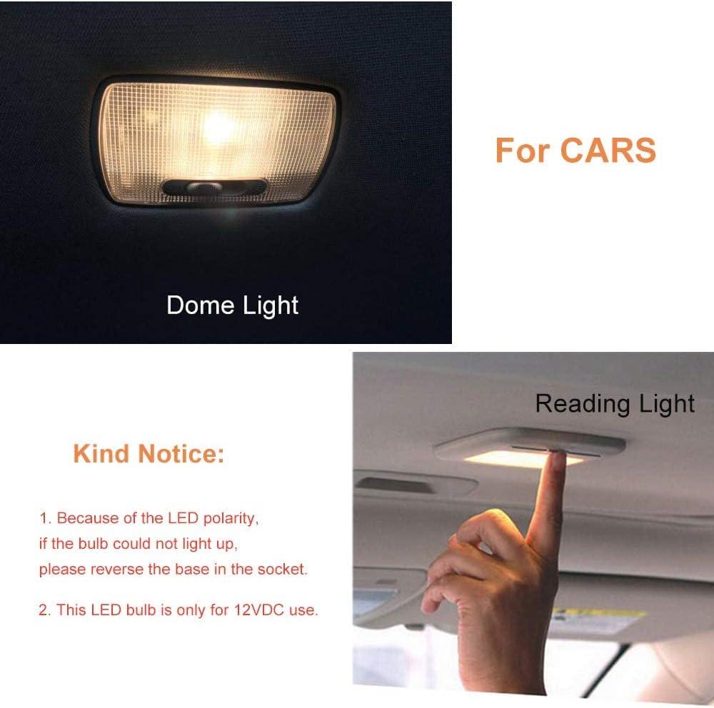 Cheopha T10 T5 Wedge Base LED Bulb 12VDC Landscape Wedge Bulb, 194 168 W5W LED Bulbs for Outdoor Landscape Path Step Deck Lights Cool White 6000k 1W Pack of 6