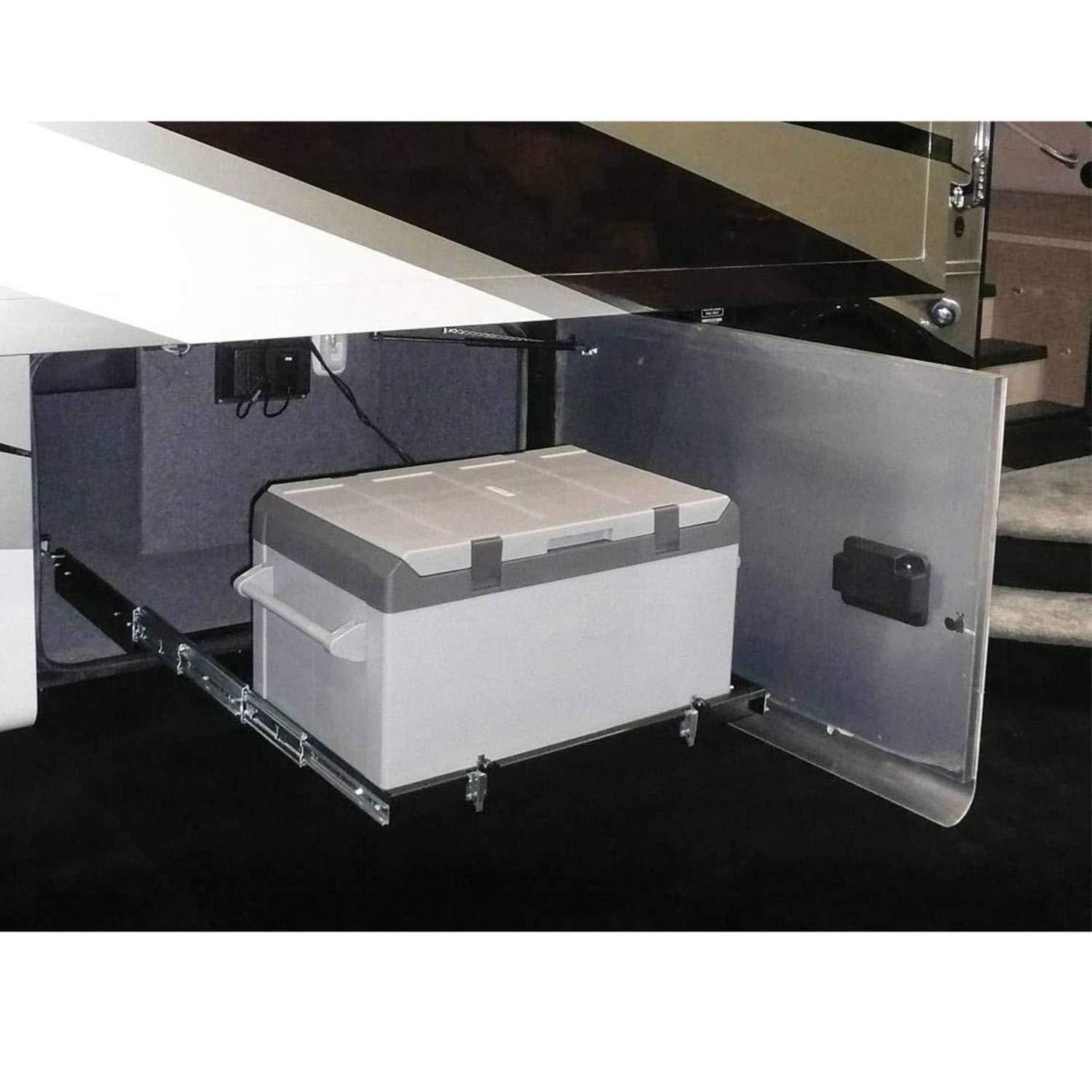 MORryde SP56-115 Front Pull Freezer Cargo Tray RV Accessory w/ Dual Latches