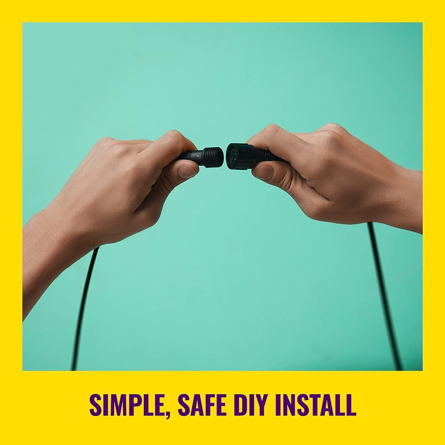 WiZ Connected LED Color Changing Outdoor Spotlight Extension - Starter Kit Required - Weatherproof - Control with WiZ App - Works with Google Home, Alexa, and Siri Shortcuts - 2 Pack