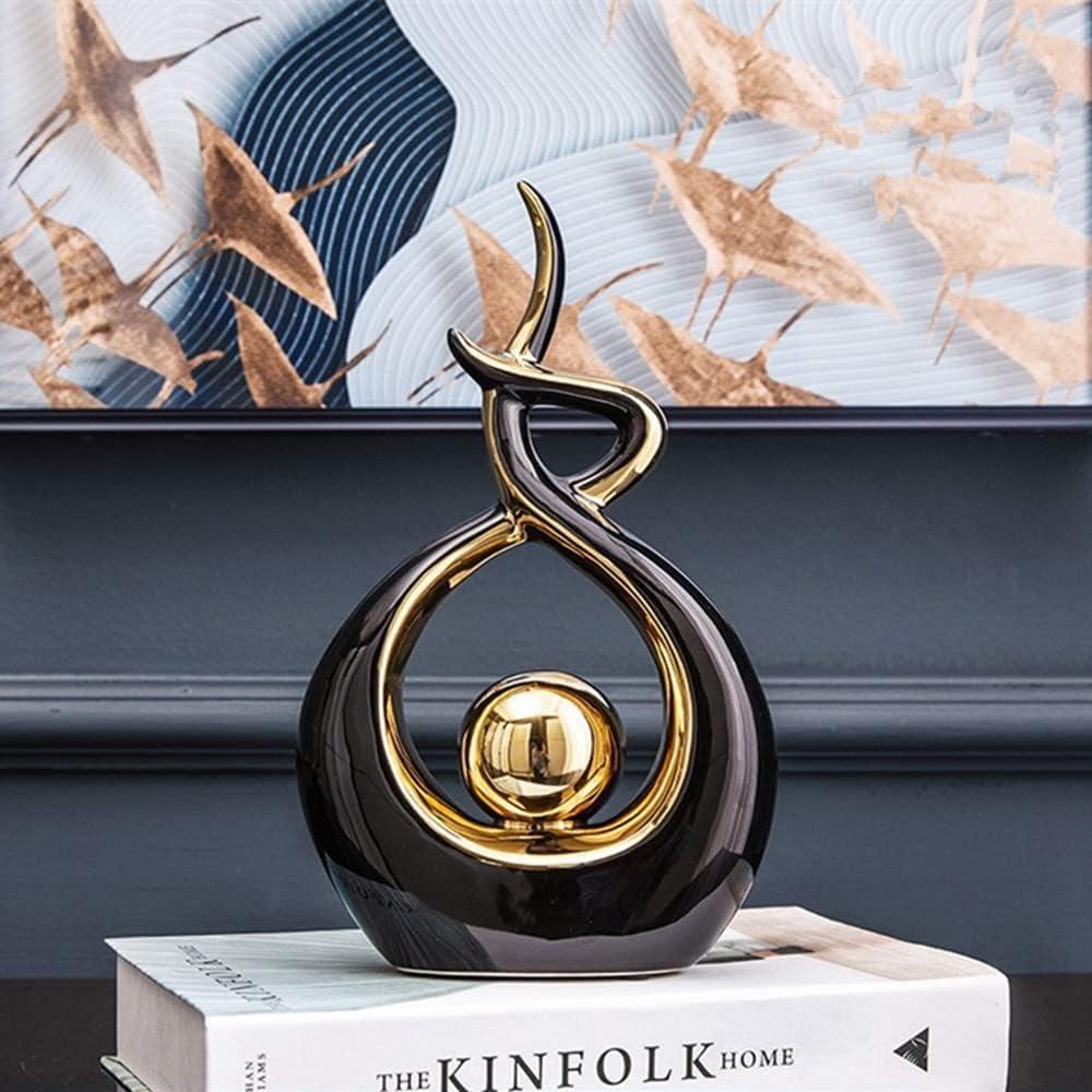 Home Decor Modern Abstract Art Ceramic Statue Table Decorations for Dining Room Living Room Office Centerpiece