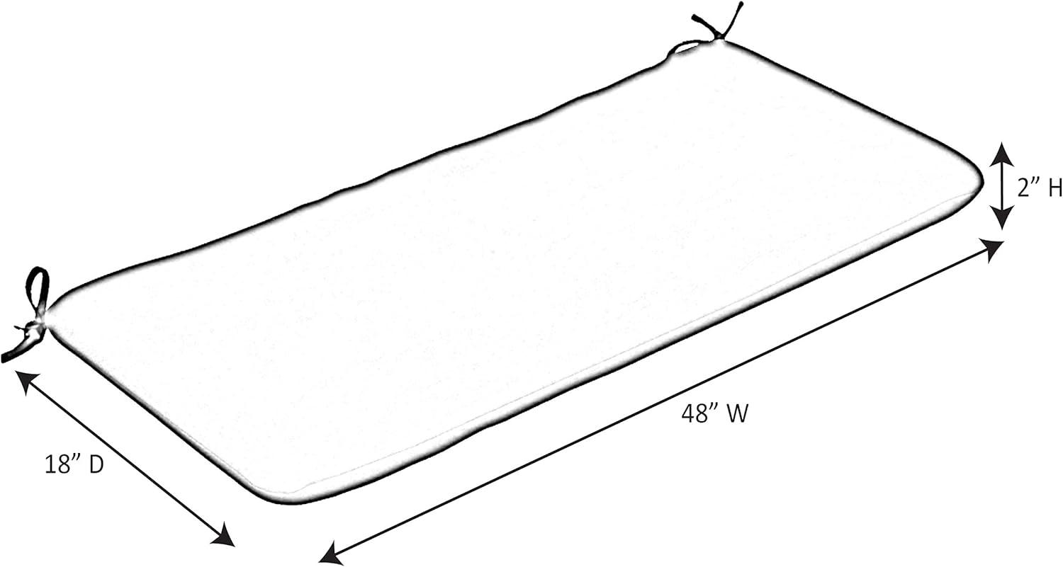 Sunbrella 48" Bench Cushion - Canvas Navy