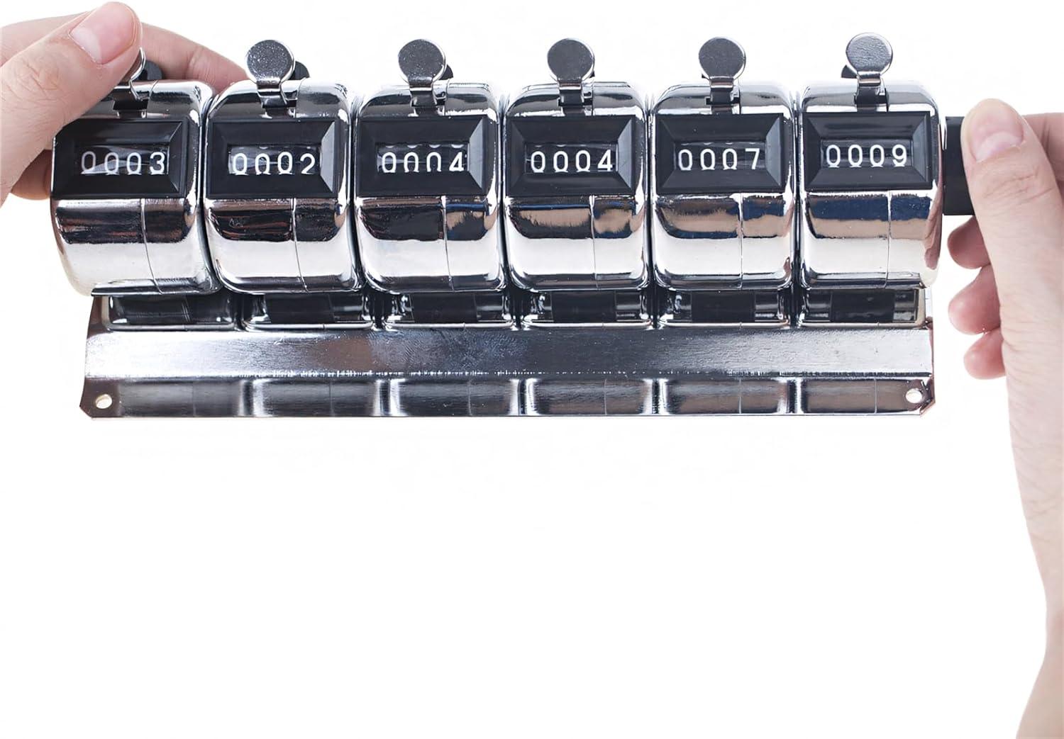 Toptie 3-Unit Desktop Tally Counter, Counter Clicker with Base, for Event, People, Inventory