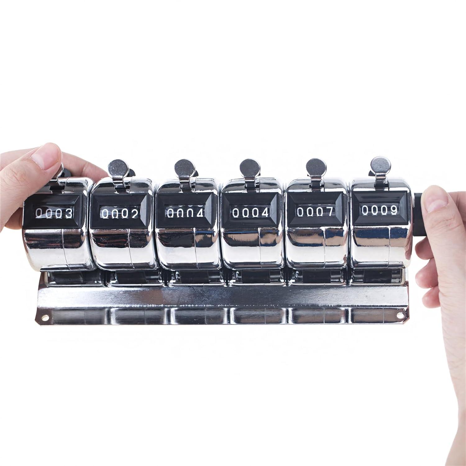 Toptie 3-Unit Desktop Tally Counter, Counter Clicker with Base, for Event, People, Inventory