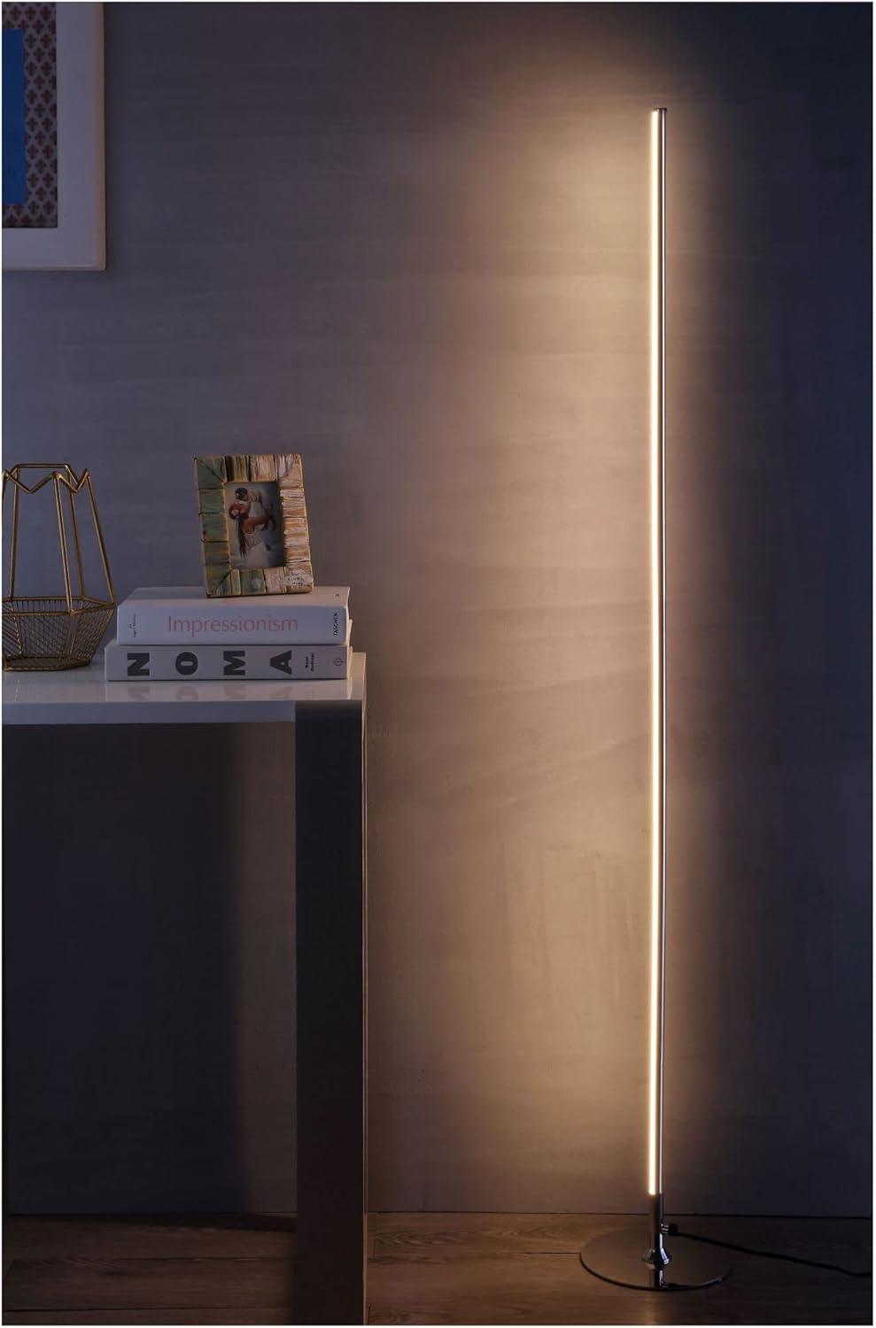 Iris 59.5" Chrome Polished Steel Modern Arc Floor Lamp