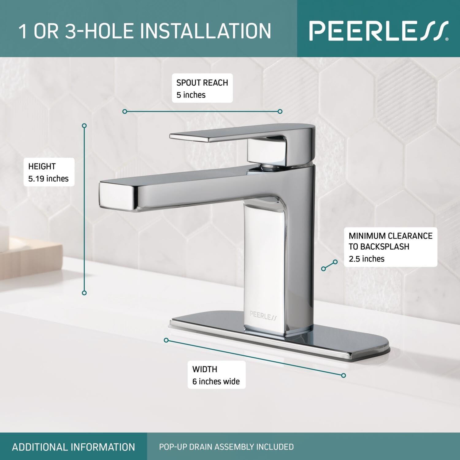 Xander Single-Hole Bathroom Faucet with Drain Assembly