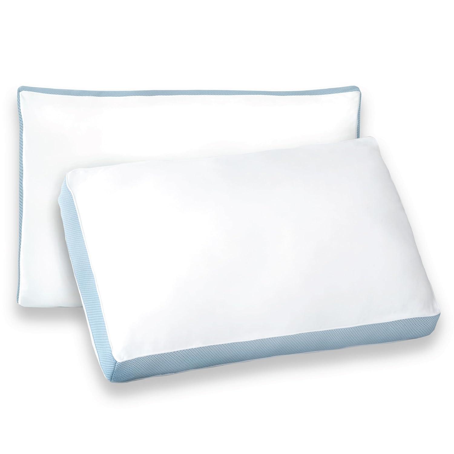 DreamLab Cooling Sleep Pillows for Back, Stomach or Side Sleepers, Set of 2, Standard/Queen