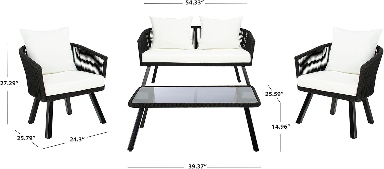 Highland Dunes Oropeza 4 - Person Patio Conversation Sets with Cushions