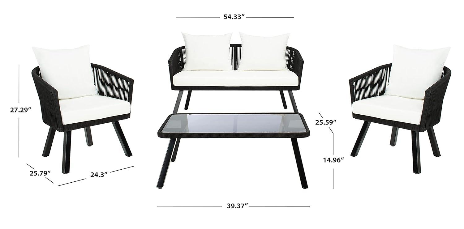 Highland Dunes Oropeza 4 - Person Patio Conversation Sets with Cushions