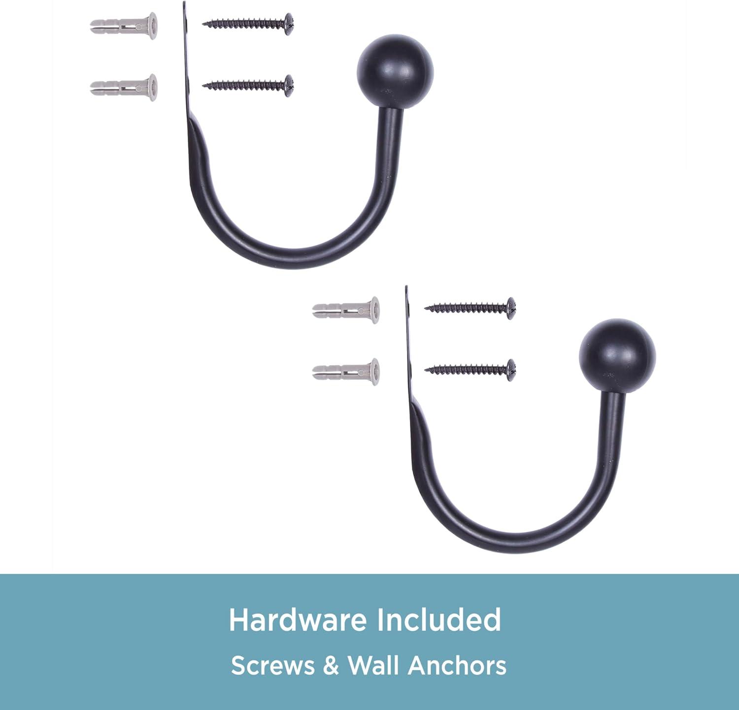 Kenney Ball Holdbacks Steel Curtain Holdback (Set of 2)