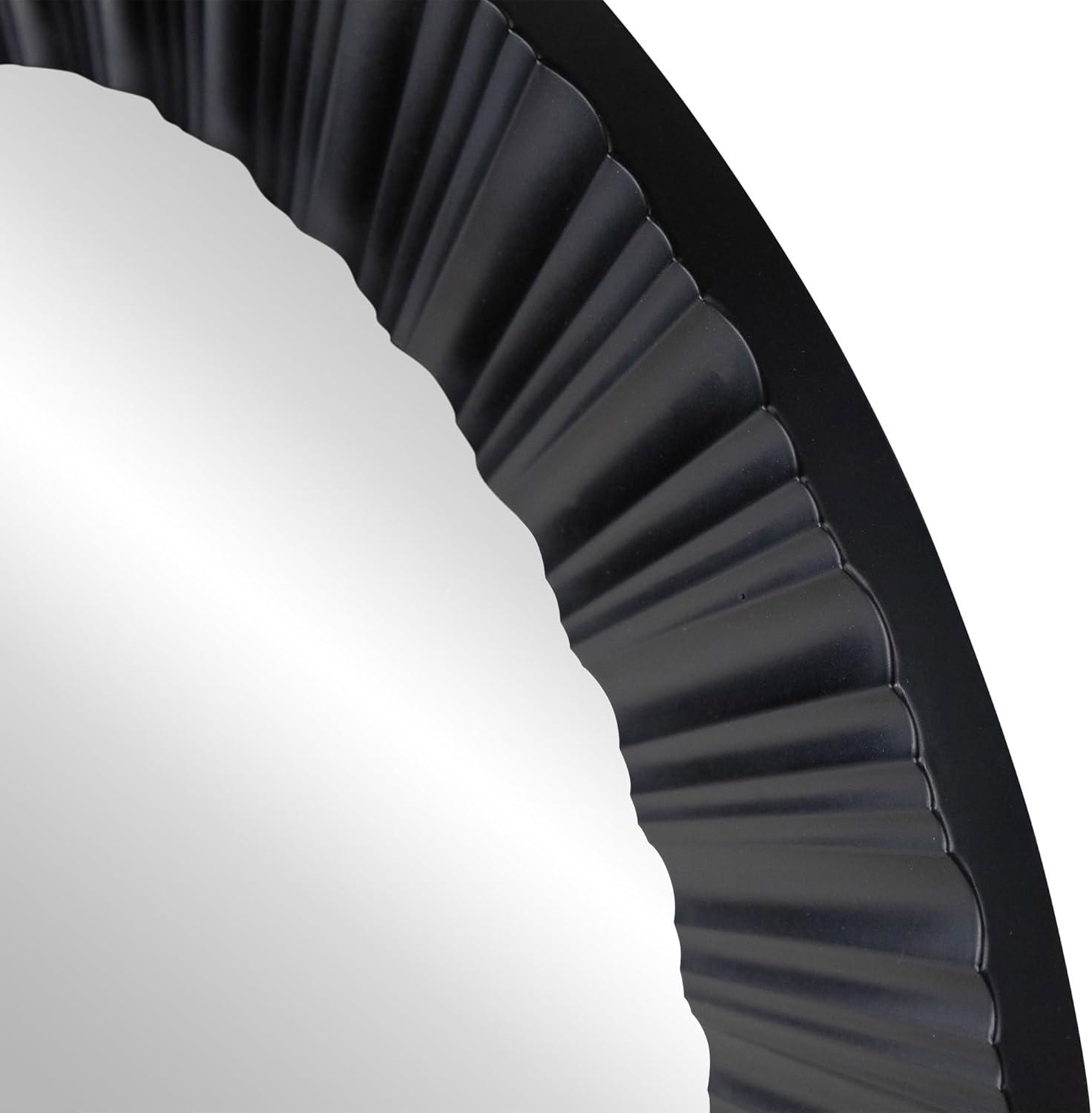 Northlight Seasonal Elegant 20" Contemporary Fluted Round Mirror Wall Decor