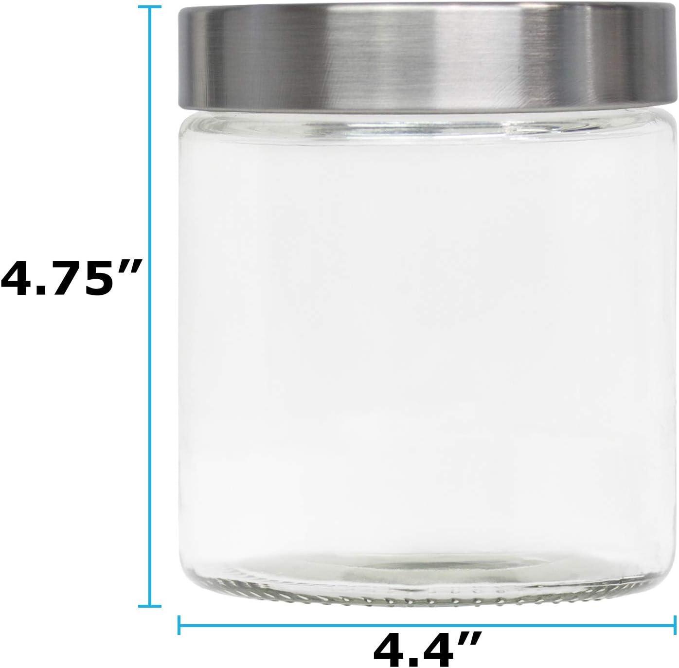 Blue Donuts Glass Jars With The Silver Screw Lid 700 ML