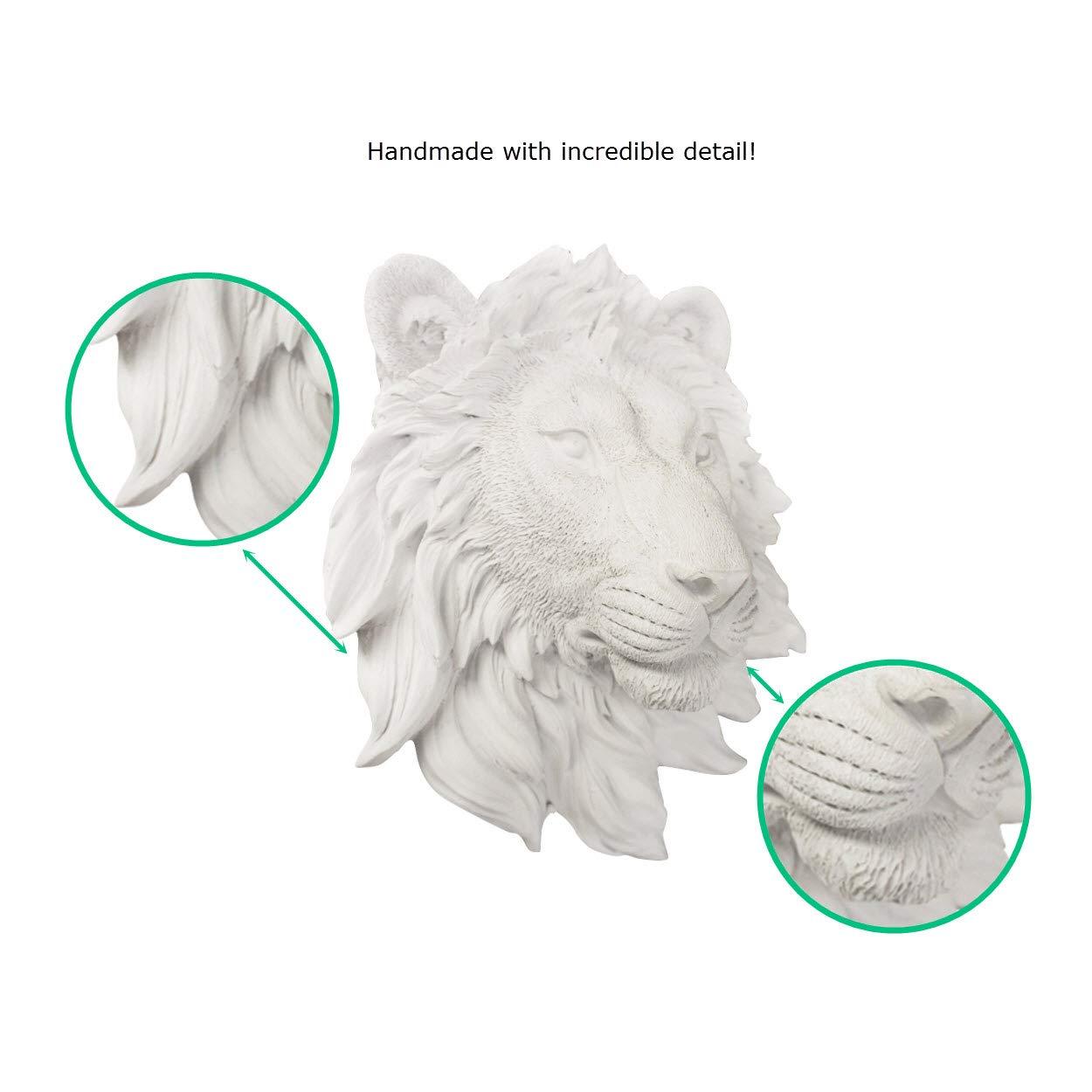 WallCharmers Wall Charmers Mini Lion Head White