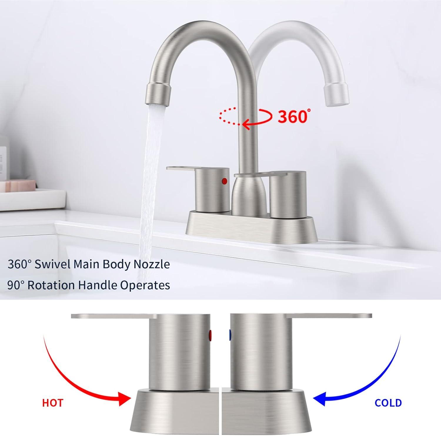 Centerset Bathroom Faucet