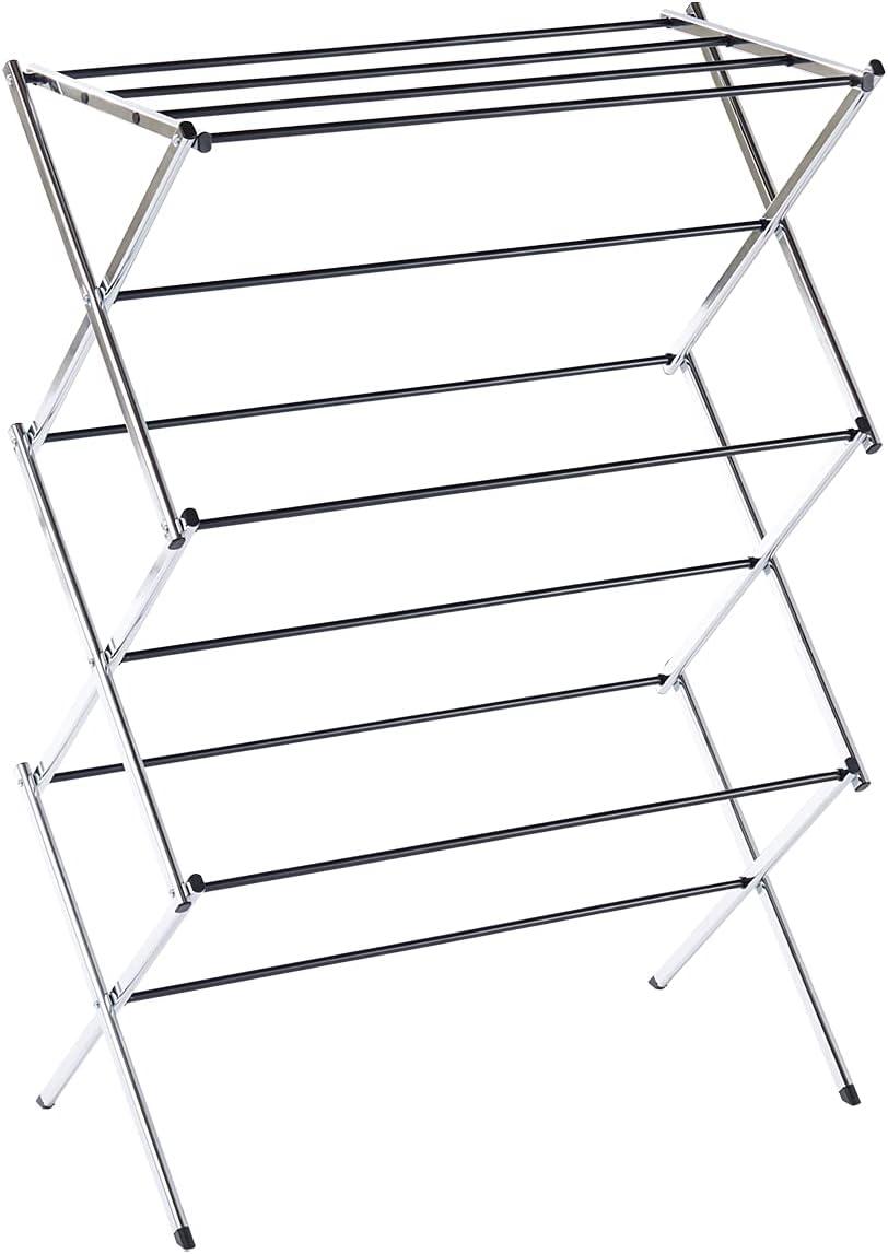 Chrome Foldable Metal Clothing Drying Rack