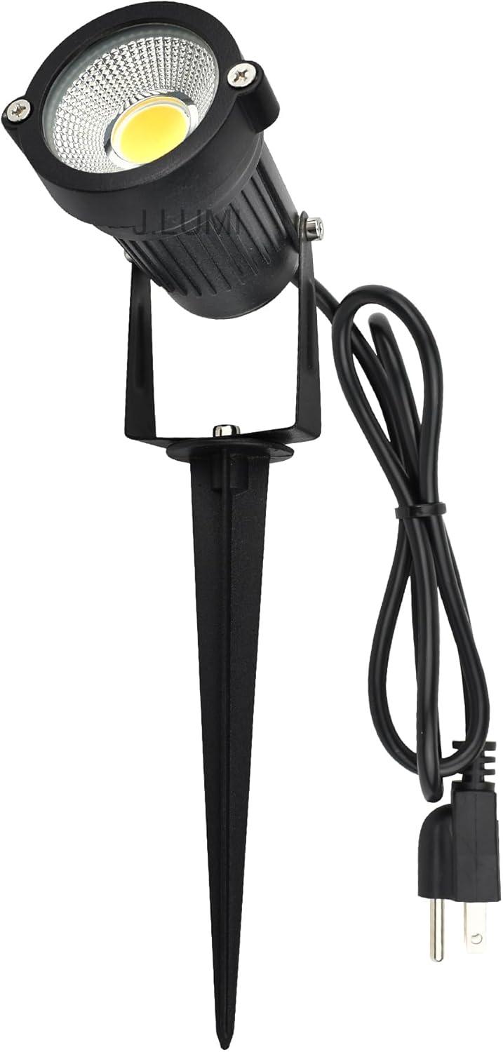 Black LED Waterproof Outdoor Flood Light with Ground Stake