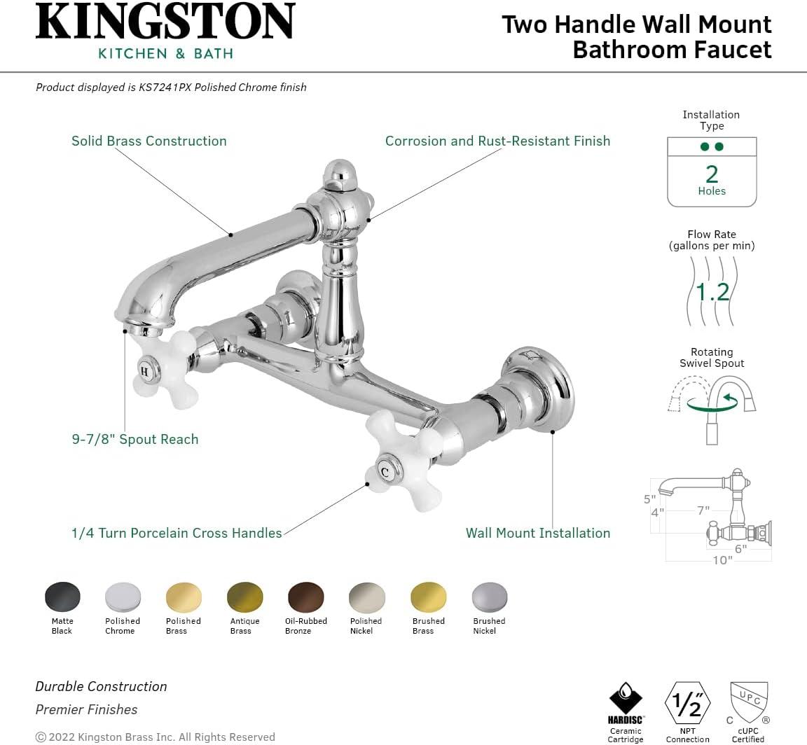 English Country Wall Mounted Bathroom Faucet