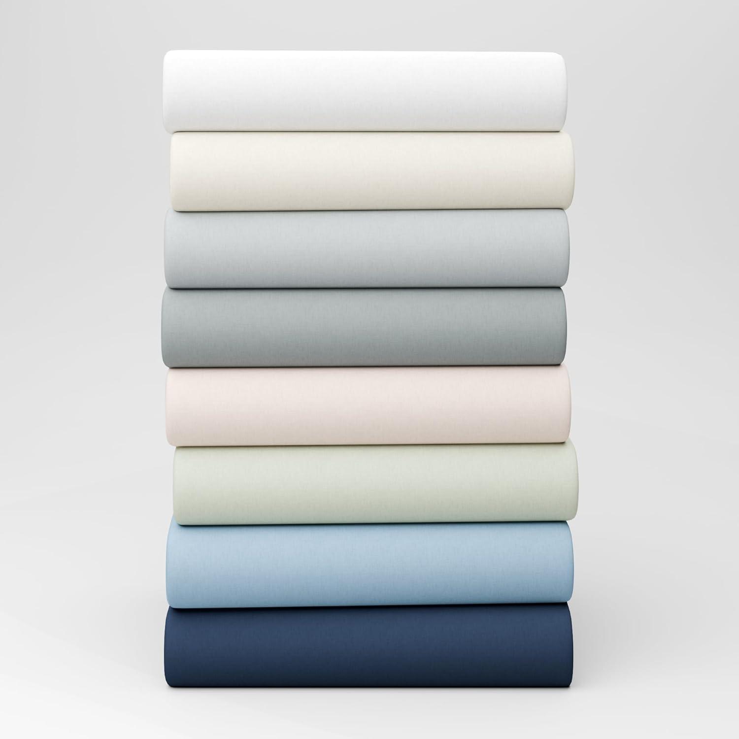 Color Sense 100% Cotton Lightweight Percale Weave Sheet Set