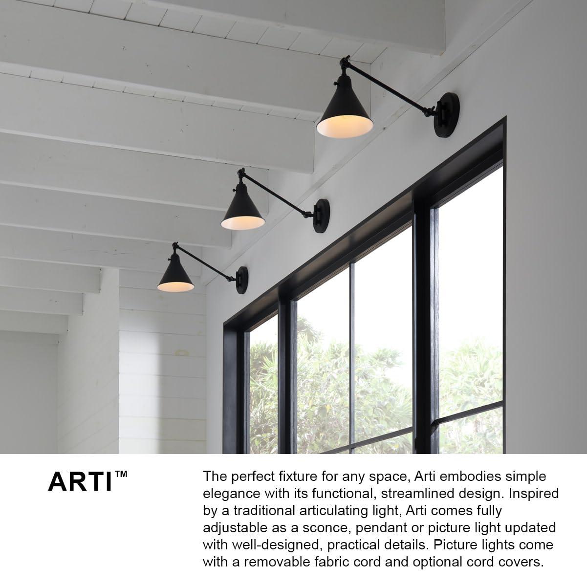 Lennon Adjustable Sconce - Black