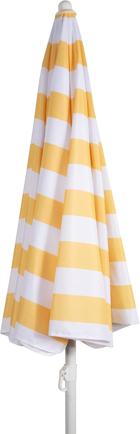 Oniva Portable Beach Stick Umbrella - Yellow Cabana Stripe