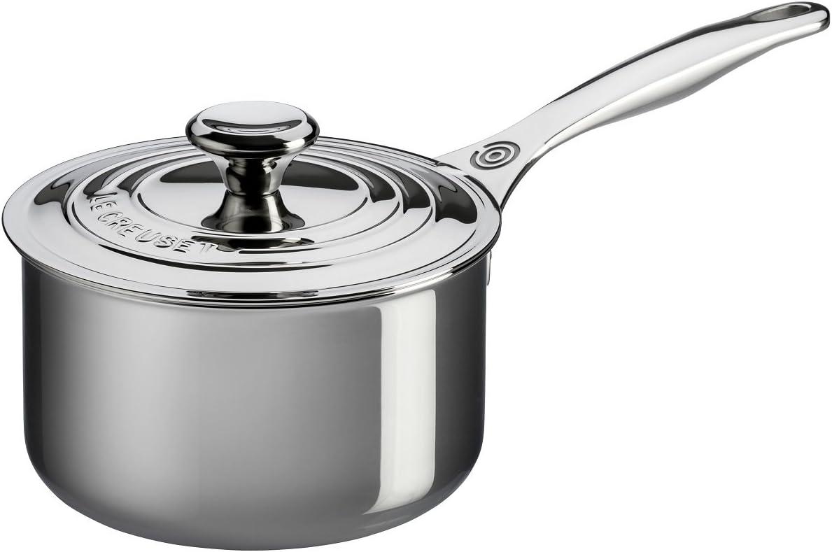 Le Creuset Le Creuset Stainless Steel Saucepan with Lid