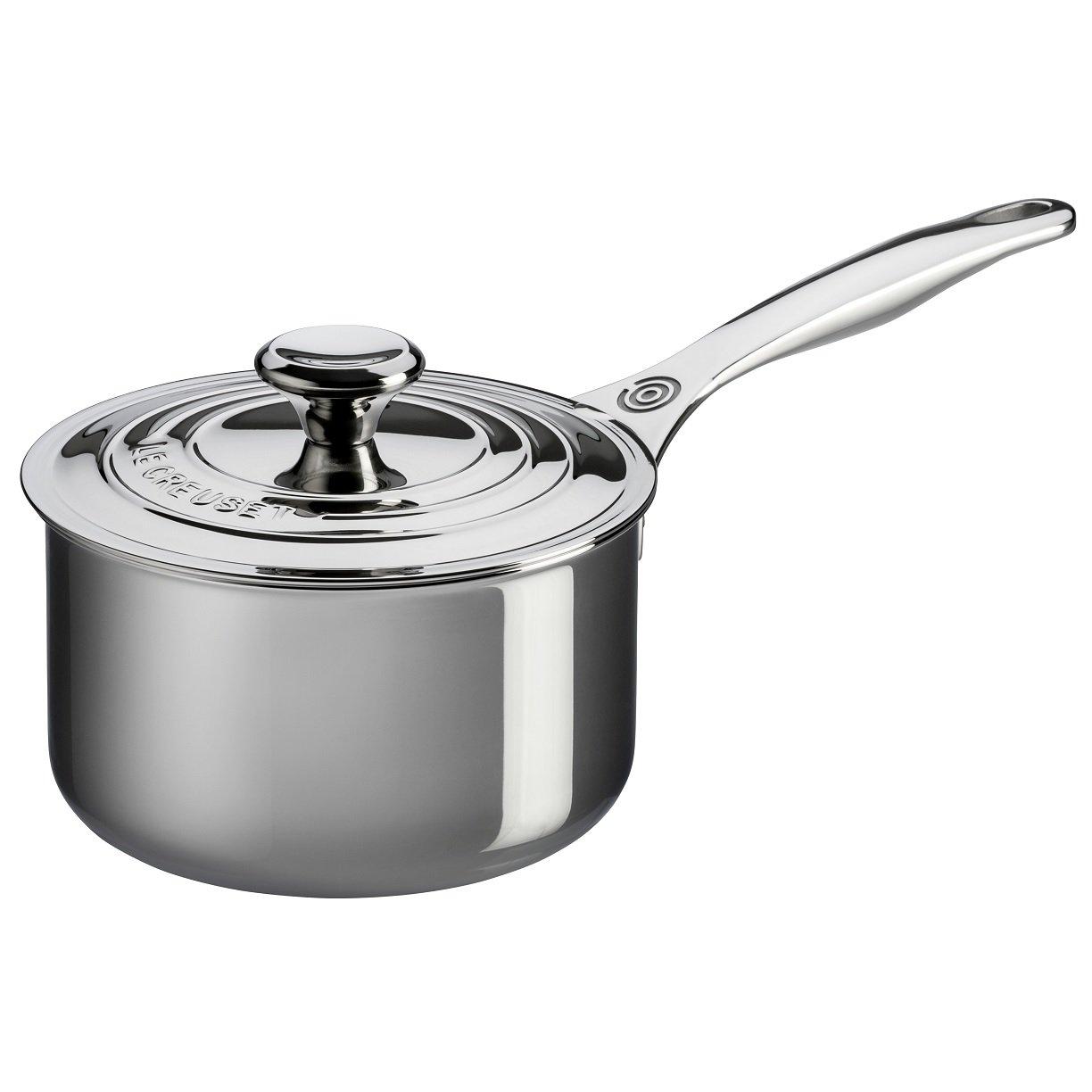 Le Creuset Le Creuset Stainless Steel Saucepan with Lid