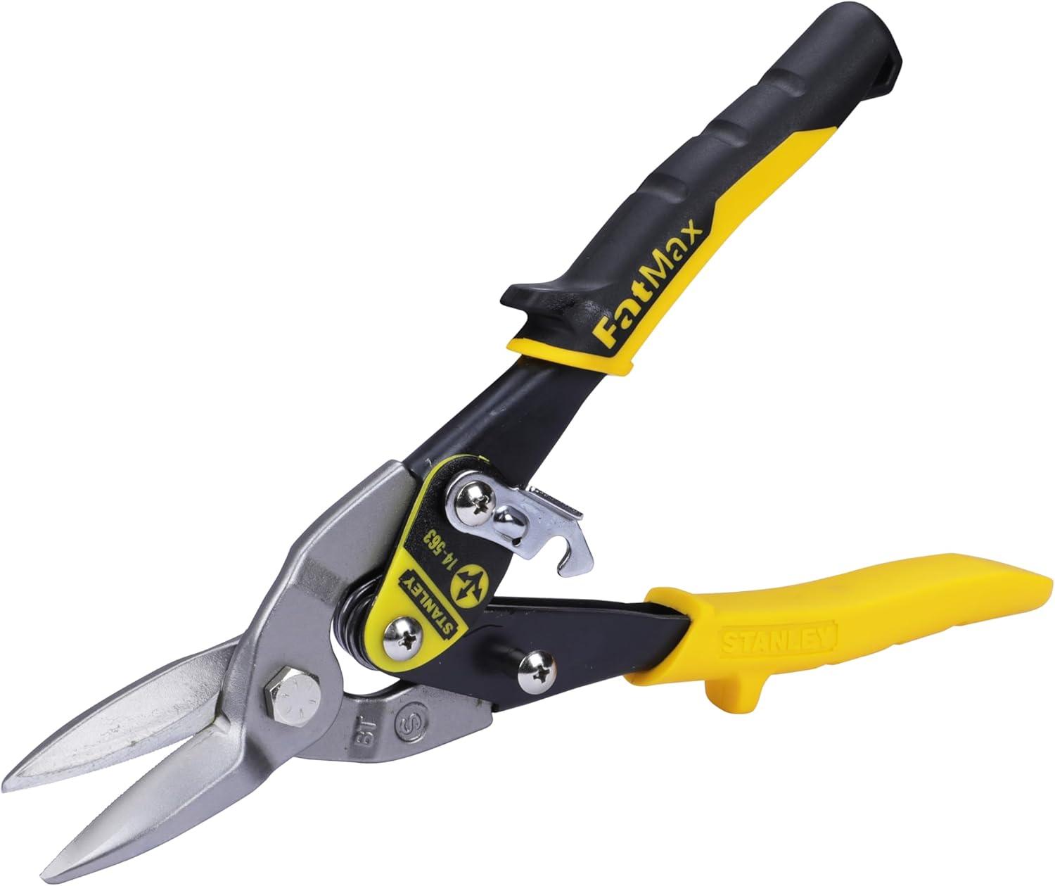 STANLEY - Yellow Aviation Snips Straight Cut 250mm (10in)