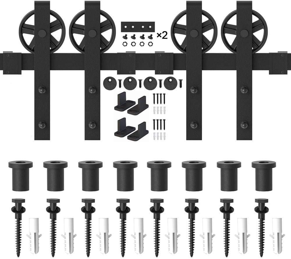 Lazio Sliding Standard Double Barn Door Hardware Kit