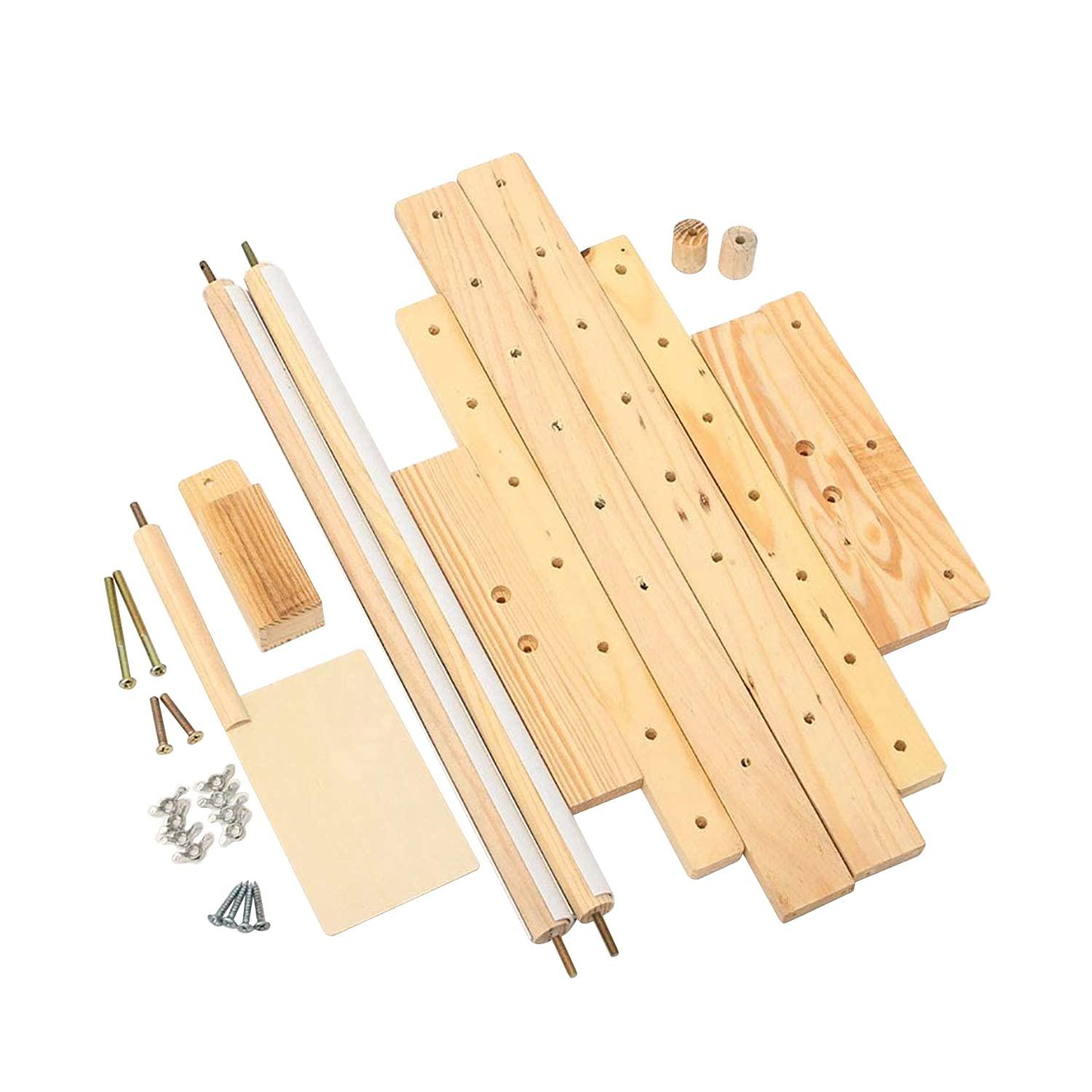 Adjustable Cross Stitch & Embroidery Hoop Stand - Tapestry & Quilting Frame Stand with 5 Height Levels (20" x 15.7")