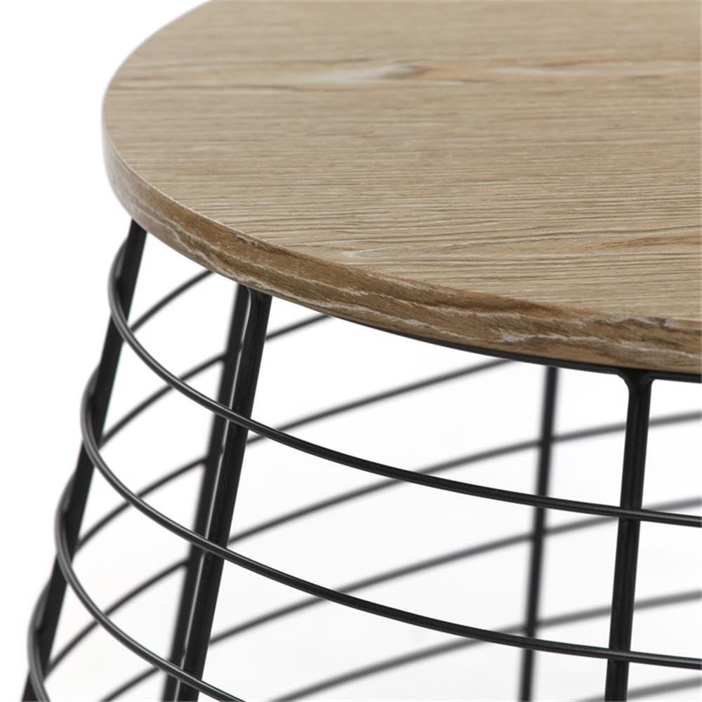 ClickDecor ClickDecor Lydia Matte Black Wireframe Coffee Table