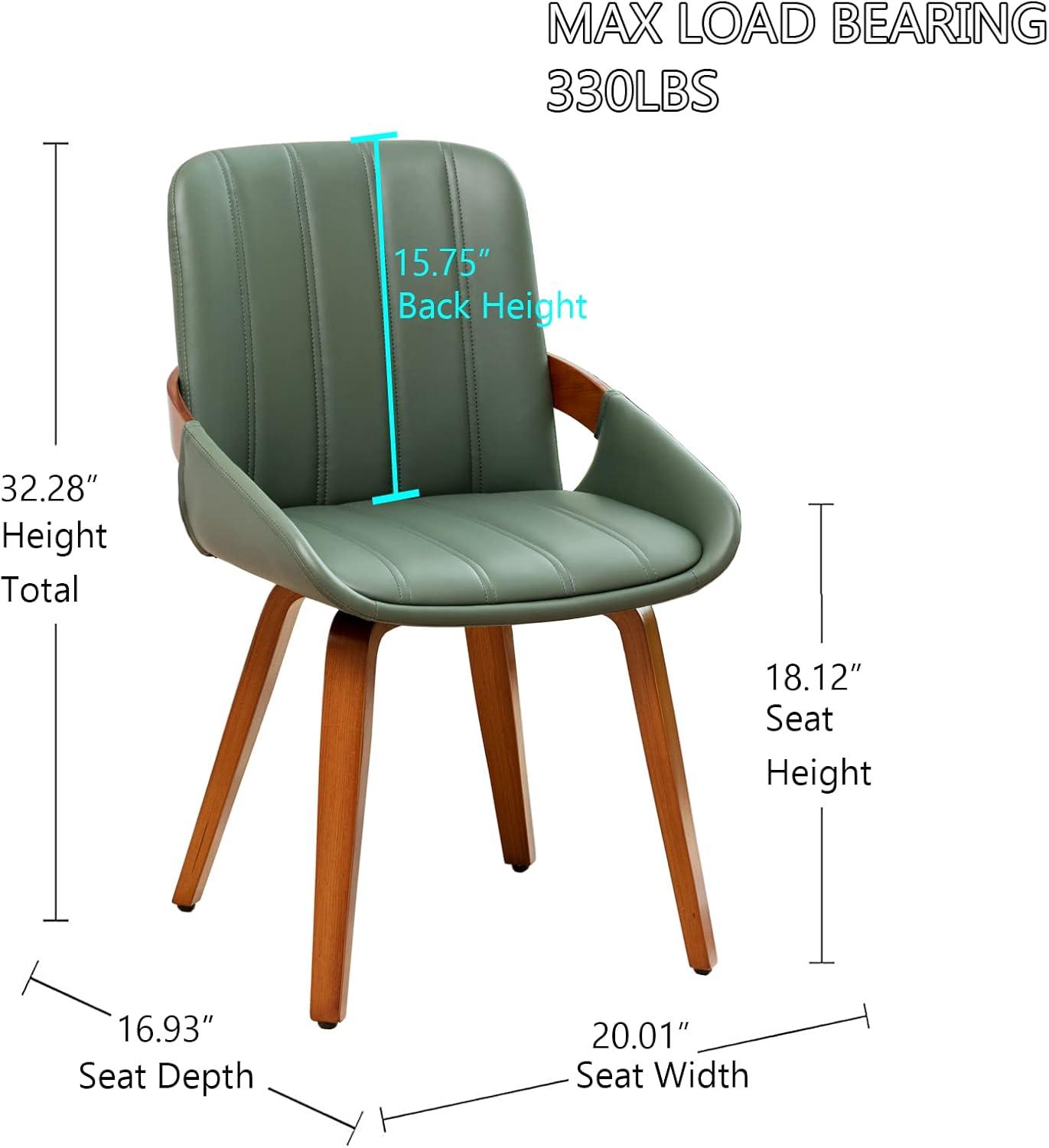 Modern Upholstered Faux Leather Dining Chairs