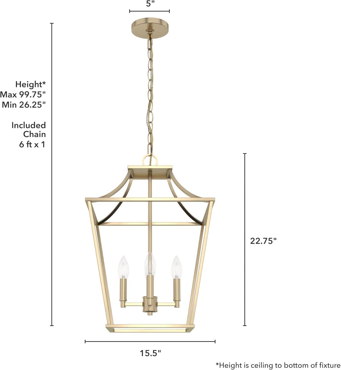 Laurel Ridge 4 - Light Lantern Geometric Chandelier