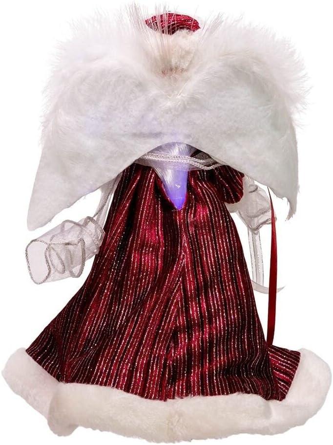 Angel Tree Topper with Fiberoptic LED Lights