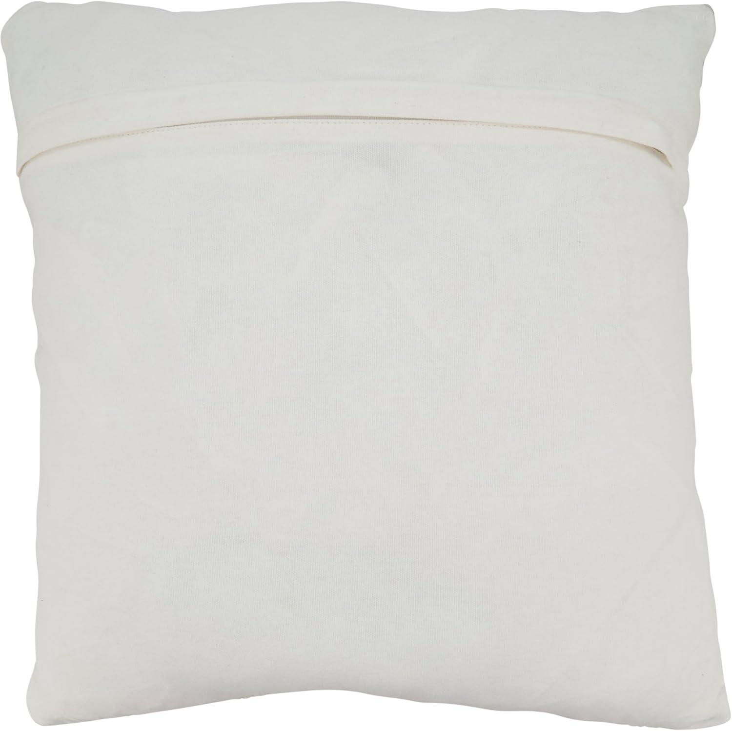 Saro Mariposa Collection Striped Cotton Blend Throw Pillow