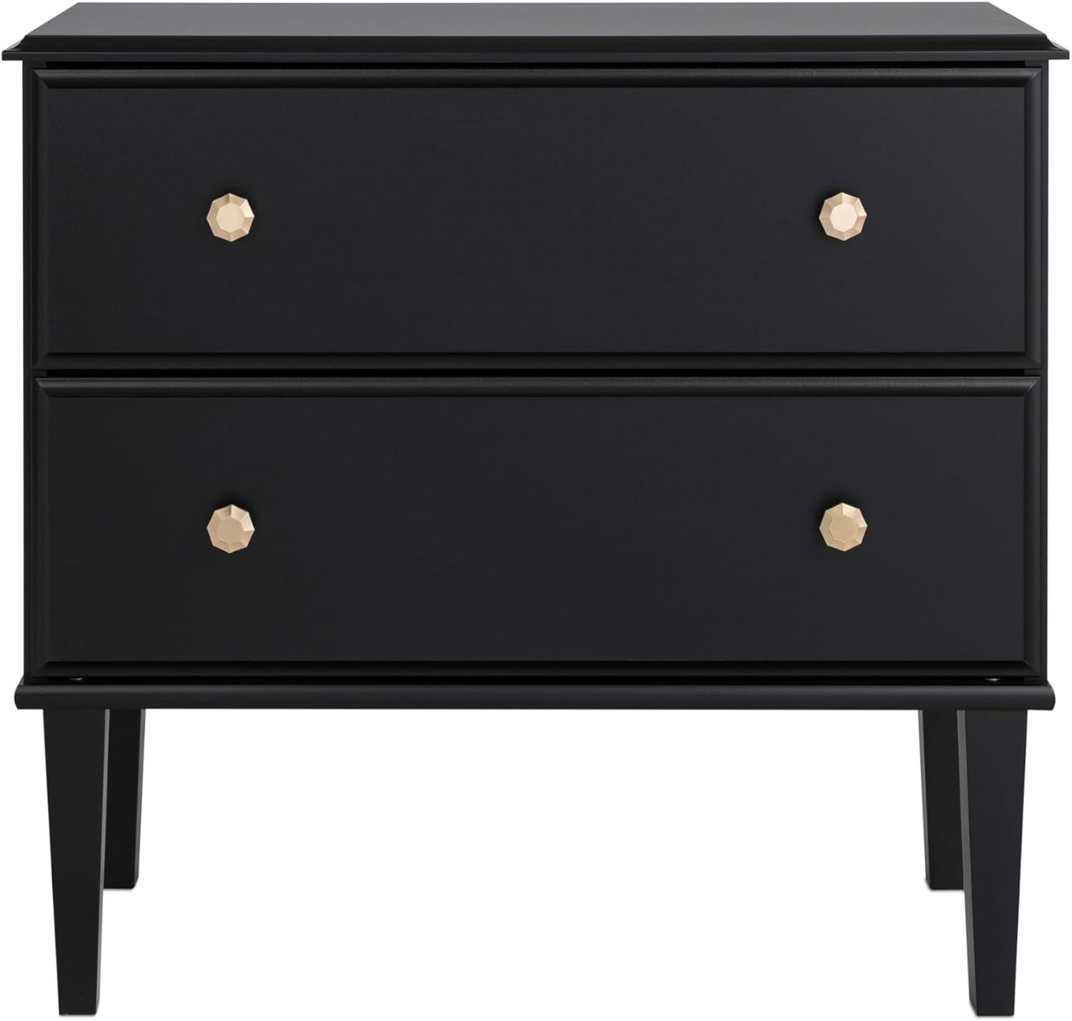 Lux 2 Drawer 16"D x 27.75"W x 25"H Nightstand