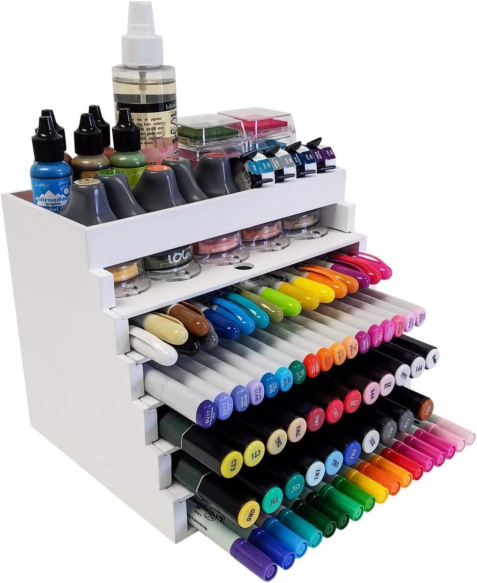 Desk Maid Pen & Ink Palace-White, 7"Hx9"W