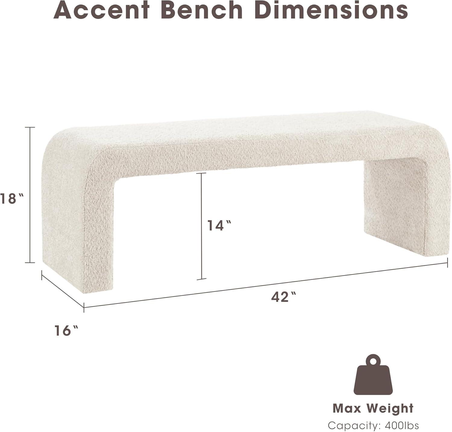 Steve Boucle Waterfall Bench