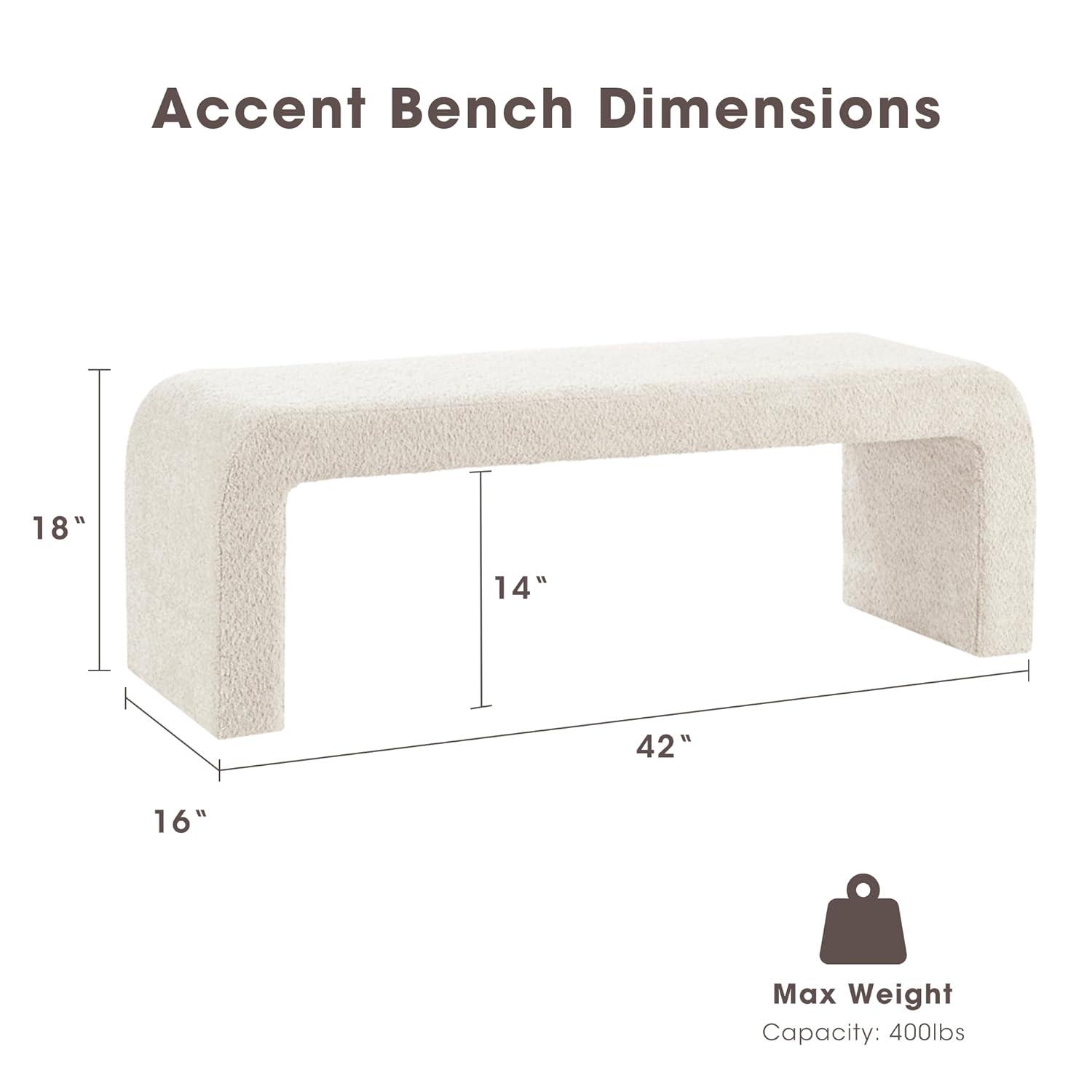 Steve Boucle Waterfall Bench