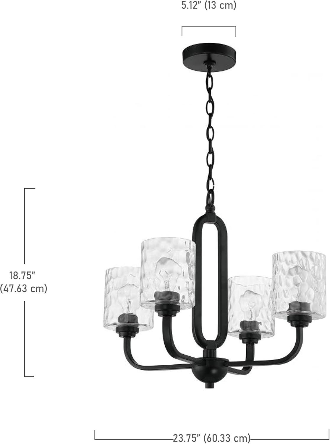 Craftmade Lighting 4 - Light Chandelier in  Flat Black